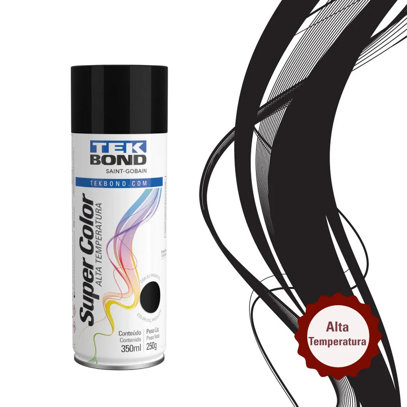 Tinta Spray Tek Bond Alta Temperatura 350ml