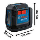 Nível laser verde Bosch GLL 12-22 G LI 12m 1 bateria+suporte