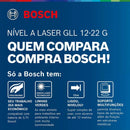Nível laser verde Bosch GLL 12-22 G LI 12m 1 bateria+suporte
