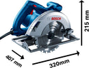 Serra circular manual GKS 20-65 Bosch