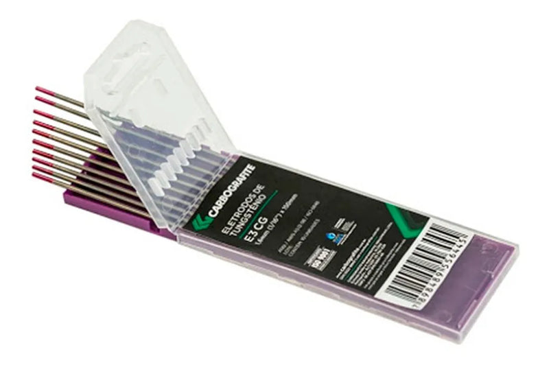 Eletrodo De Tungstênio E3 CG 1,6 Mm Ponta Lilás