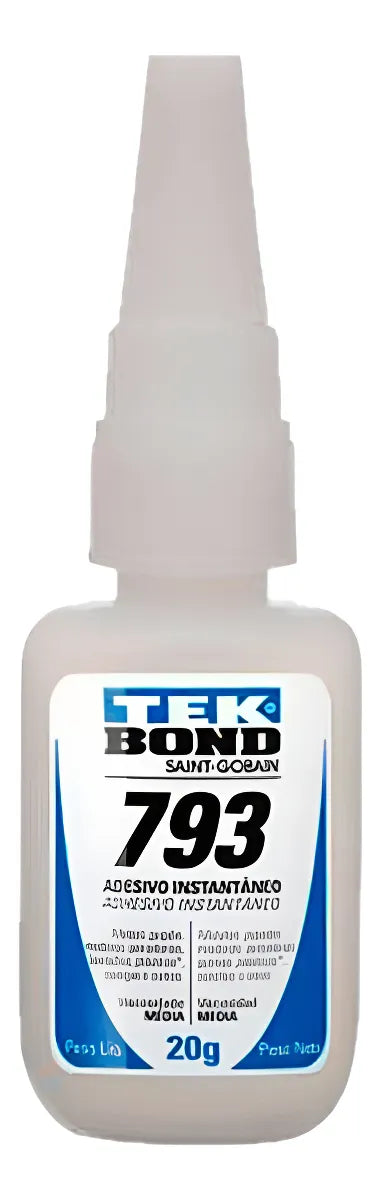 Cola Adesivo Instantâneo 793 20g Média Viscosidade Tek Bond