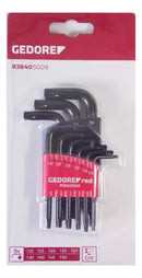 Jogo Chaves L Torx Curta T10-T50 9 Peças Gedore Red