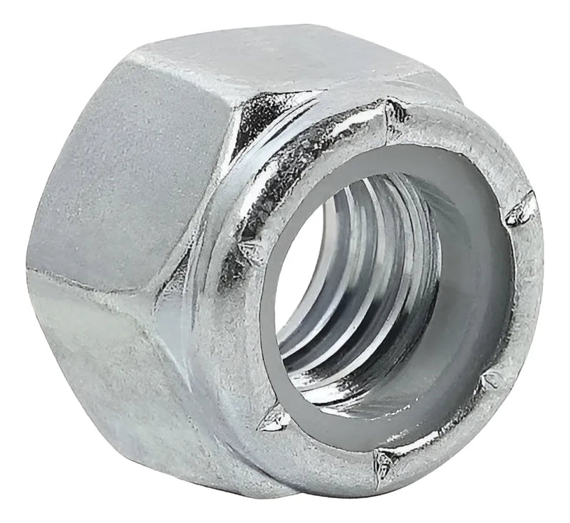 Porca sextavada travante alta UNC 1/4 ZB 100 CE
