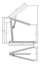 Guincho Hidráulico 1/2 toneladas base V G500E Bovenau