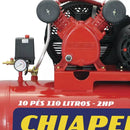 Compressor de ar Chiaperini Profissional 110L 2hp
