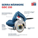 Serra Mármore Titan 1500w Gdc150 Bosch