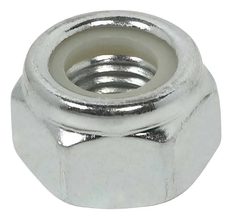 Porca sextavada travante alta UNC 1/4 ZB 100 CE