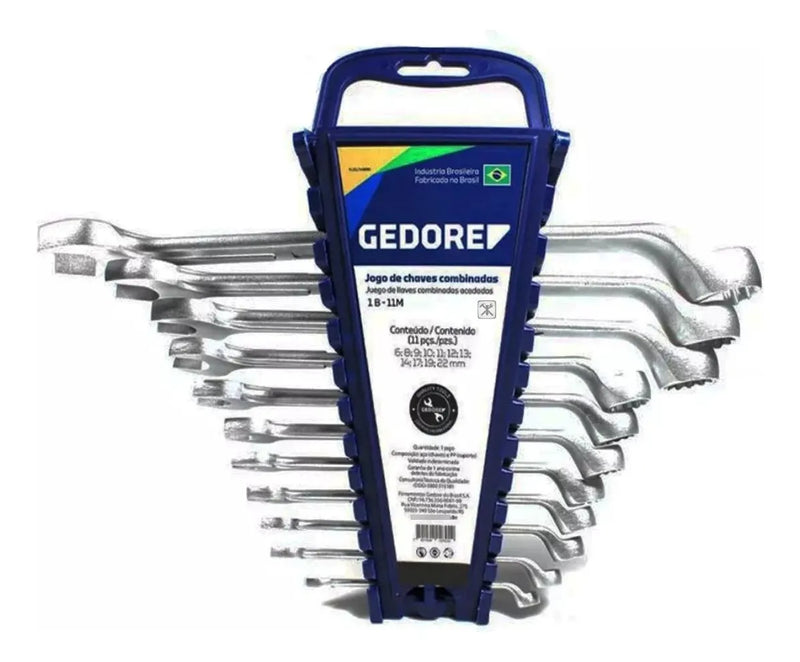 Jogo De Chave Combinada 6mm A 22mm 1b-11m 11 Peças Gedore