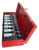 Jogo de soquetes Torx macho e fêmea