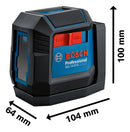 Nível a Laser Linear Cruzado Verde 12m GLL 12-22G LI Bosch