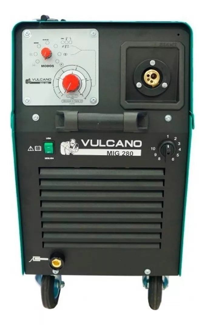 Máquina de Solda MIG/MAG 280A Trifásico 220/380V Vulcano MIG 280