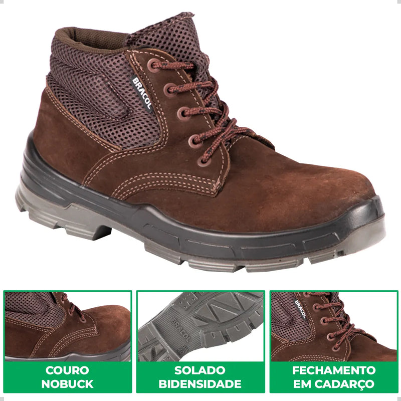 Botina de Amarrar Bracol Nº 38 – Bico PVC