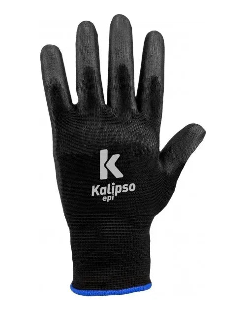 Luva PU preta Kalipso