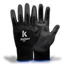 Luva PU preta Kalipso