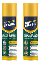 Graxa Branca À Base De Lítio Spray 300ml Br Brasil