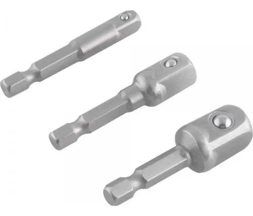Adaptador Soquete Vonder Parafusadeira Furadeira 1/4 3/8 1/2