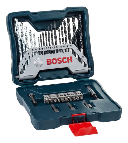 Kit Bits Pontas Brocas Xline Furar Parafusar 33 Peças Maleta Bosch