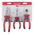 Jogo 3 Alicates De Corte Universal De Bico Gedore Red