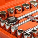 Jogo Soquetes 1/2 08-32mm com  22 Peças Robust