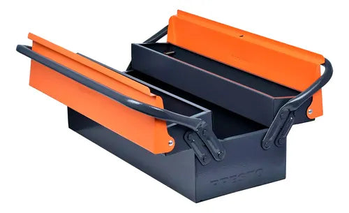 Caixa De Ferramentas Sanfonada 3 Gavetas Chapa Metal 50cm