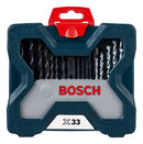 Kit Bits Pontas Brocas Xline Furar Parafusar 33 Peças Maleta Bosch