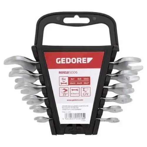 Jogo Chave Fixa 6 À 17 Mm 6 Peças R05125006 Gedore Red