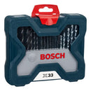 Kit Bits Pontas Brocas Xline Furar Parafusar 33 Peças Maleta Bosch