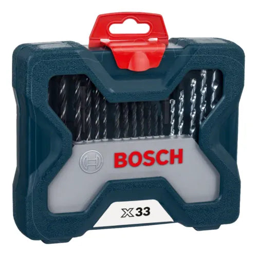 Kit Bits Pontas Brocas Xline Furar Parafusar 33 Peças Maleta Bosch