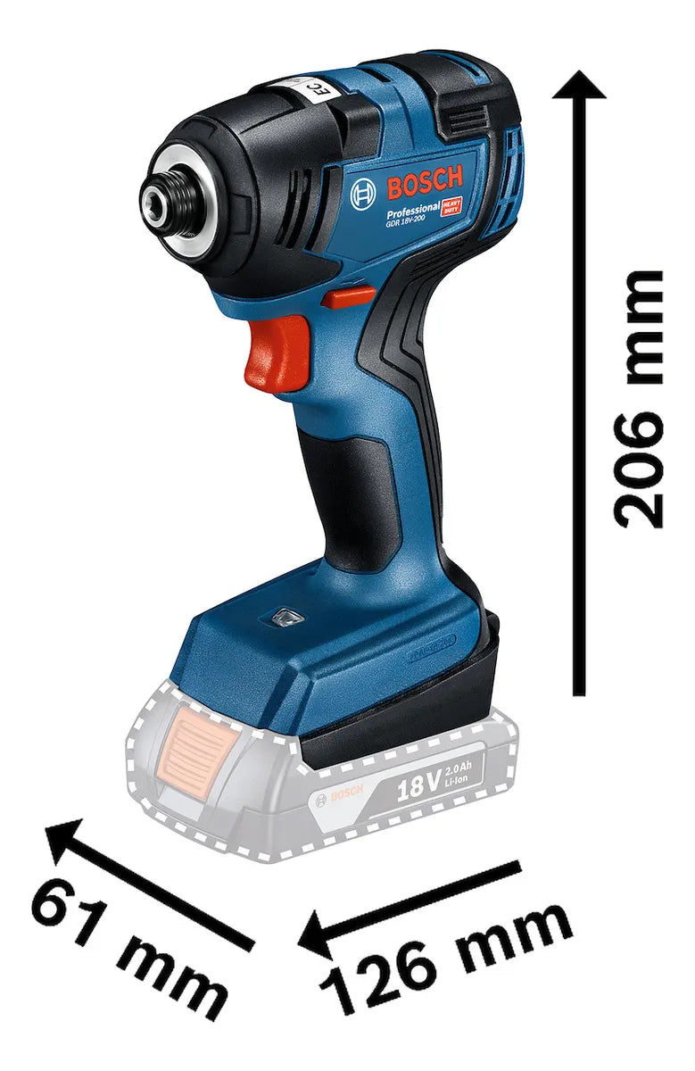 Combo Furadeira GSB 185-LI 18V + Chave Impacto GDR 18V-200 Bosch