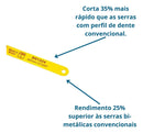 Lâmina Serra Manual Bimetal Starrett 24d Amarela Bs1224