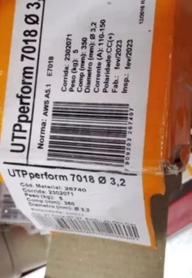 Eletrodo UTP Perform 7018 3,20mm Cx 5KG Bohler