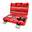 Jogo de soquetes Enc. 1/4" [57 PÇS]